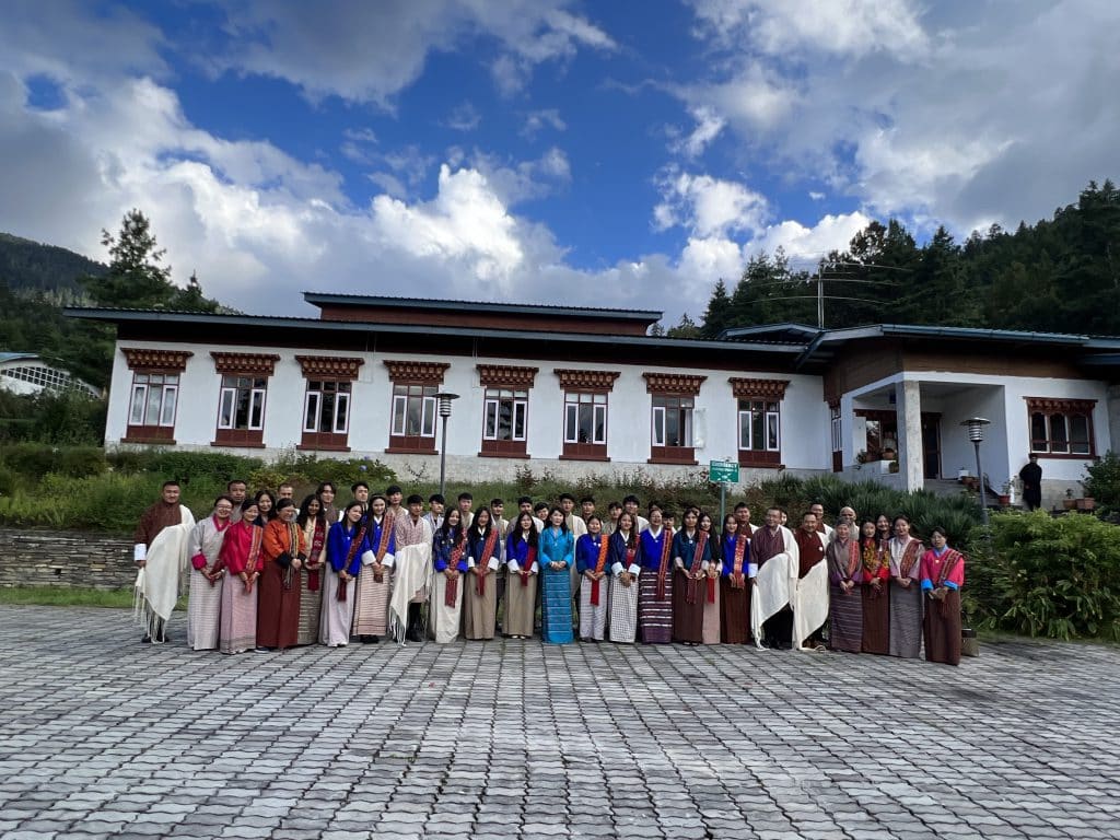 Her Majesty Visits Royal Thimphu College